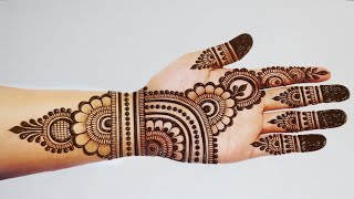 Navratri special Stylish Mehndi designs Simple Mehandi design Easy Mehndi designMehandi ka design [upl. by Arette]