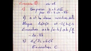 3ème année collège ordre et opérations exercice 8 [upl. by Hazeghi]