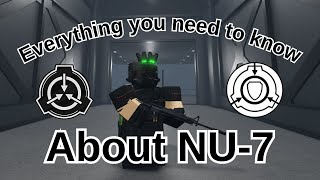 Nu7 Basics Everything you need to know about Nu7 SCP ROLEPLAY [upl. by Goldsmith972]