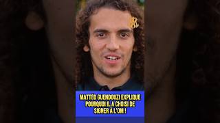 guendouzi explique pourquoi il a choisi de signer à l’OM  🔥🎥 olympique de marseille mercato [upl. by Arikihs]