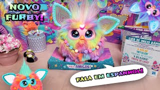 Review Furby 2023 Español 🫨 Testando os Comandos e Sensores [upl. by Annaerb]