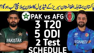 Pakistan vs Afghanistan ODI Series Schedule 2024  Pakistan vs Afghanistan Series  Pak vs Afg [upl. by Cerellia]