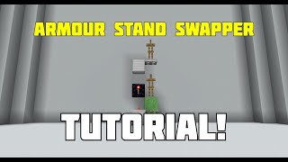 Armor Stand SwapperALL 4 ARMORS Tutorial in MINECRAFT BEDROCK [upl. by Fronnia168]