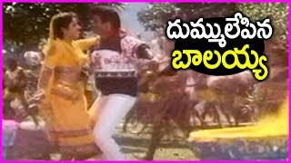 Balakrishna Super Hit Mass Song With Divya Bharti  Are Inka Jinka  Dharma Kshetram Video Songs [upl. by Ellehsat]