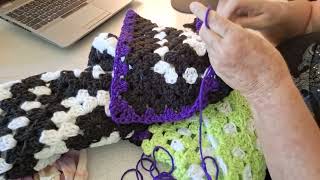 how to crochet Hexagon Cardigan front post back post ribbing made super easy [upl. by Ardnac637]