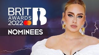 BRIT Awards 2022  Nominees [upl. by Nimrak]