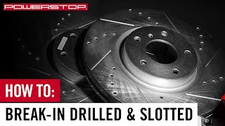 How To Breakin New PowerStop Brake Kit with Drilled amp Slotted Rotors [upl. by Blodgett33]