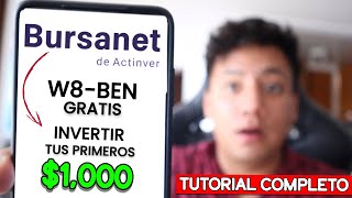 Bursanet Tutorial ¿Mejor broker que GBM 🤔  Cómo Invertir tus Primeros 1000 en bolsa [upl. by Trebliw498]