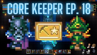 Getting Mining 100 and Collecting Armor in Core Keeper [upl. by Ilecara]