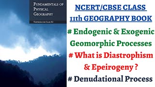 P1C6Endogenic amp Exogenic Geomorphic process Diastrophism Volcanism Denudational exogenic factor [upl. by Ettolrahc]