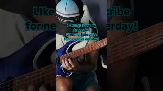 6 String Sweep Picking Arpeggiosguitartechnique shredguitar guitarplaying sweeppicking [upl. by Goldie634]