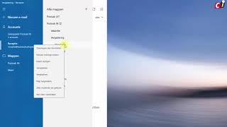 Windows 10 Mail  Mappen maken en beheren [upl. by Uphemia]