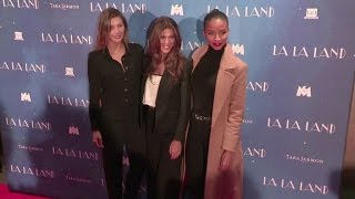 Miss France 2015 Miss France 2016 Iris Mittenaere and Miss France 2014 at the La La Land Premiere [upl. by Paola]