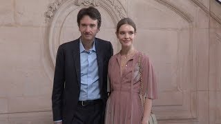 Natalia Vodianova Antoine Arnault at Dior Photocall in Paris [upl. by Annairam]