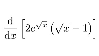 Derivative of 2esqrtxsqrtx1 [upl. by Duwad]