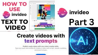 Text to Video with Invideo AI InVideo AI tool Invideo AI Voice clone generativeai aivideo part 3 [upl. by Argus]