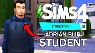 ADRIAN BEGYNNER PÅ UNIVERSITETET  Studentliv 1  Sims 4 [upl. by Araminta]