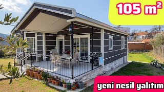 YENİ NESİL YALITIMLI Prefabrik Ev Turu ve Fiyatı  Kazıklı Gizli Temel 105 m² [upl. by Baalbeer]