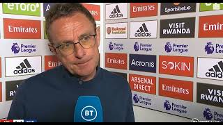 Ralf Rangnick Post Match Interview  Arsenal vs Manchester United 31 2022 [upl. by Letnuhs]