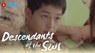 Descendants of the Sun  EP3  Song Hye Kyo Draws Song Joong Kis Blood Eng Sub [upl. by Iht356]