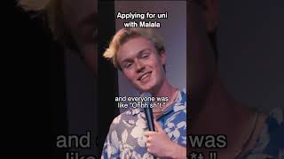 Applying for uni with Malala standupcomedy [upl. by Kcirdneh378]