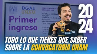 Convocatoria UNAM 20242025 Te explico el registro requisitos y puntajes [upl. by Fair707]