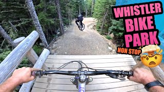 RIDING THE SICKEST MTB TRAILS IN WHISTLER BIKE PARK NON STOP [upl. by Marrilee466]