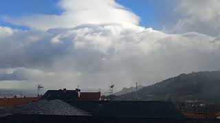 Chubascos helados de nieve granulada en la Sierra de Madrid España 5 Enero 2024 [upl. by Raama630]