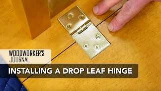 How to Install Drop Leaf Table Hinges  Woodworking [upl. by Joliet]