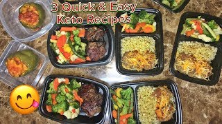 3 Easy Keto Meals Beginner Friendly Meal Prep [upl. by Purpura]