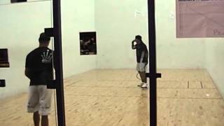 Kane Waselenchuk Raquetball Exhibition amateur footage [upl. by Eilyac907]