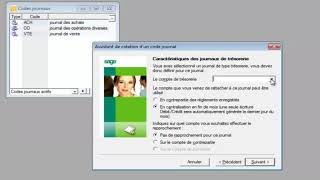 Sage Comptabilité créations des codes journaux auxiliaires et journaux analytiques [upl. by Viviyan]