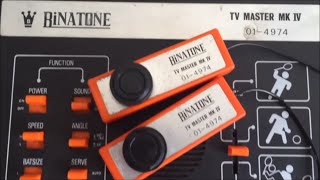 Pong Retro Gaming 1977  Binatone TV Master IV Cheat Demo  Football Squash and Tennis [upl. by Leach]