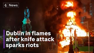 Dublin riots Irish police blame farright ‘lunatic hooligans’ for violence [upl. by Nakasuji]