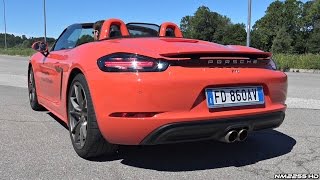 2016 Porsche 718 Boxster S Exhaust Sound  Start Up Revs Accelerations FlyBys amp More [upl. by Leyla189]