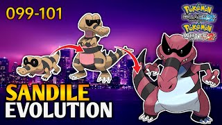 How To Evolve Sandile Into Krokorok And Krookodile In Pokemon Black 2 amp White 2  Unova Pokedex [upl. by Gnes]