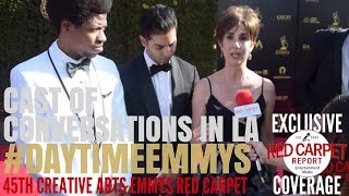 Cast of Conversations in LA interviewed at the 45th Annual CreativeArtsEmmys DaytimeEmmys [upl. by Irrol]