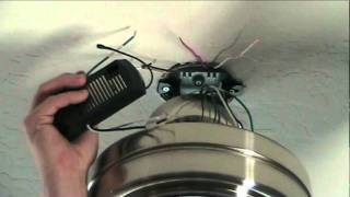 How To Install a Ceiling Fan With Remote Control [upl. by Kcirre]