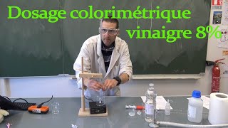 TP dosage colorimétrique du vinaigre 8 [upl. by Gardner]