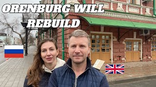 ORENBURG WILL REBUILD English Russian Family Walk and Talk Through The Old Part of ORENBURG City [upl. by Kinemod340]