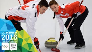 Curling Mixed Team  Canada win gold  Lillehammer 2016 Youth Olympic Games [upl. by Aneladdam]