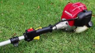 Honda UMK425U 25cc 4Stroke Brushcutter String Trimmer Line Trimmer Startup Cold Start Revving Sound [upl. by Hollyanne]