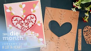 Spellbinders January 2022 Small Die of the Month – A Lotta Heart [upl. by Brant]