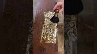 How To Apply Gold Leaf Highlight Details Beautifully See More Info In Description diy goldleaf [upl. by Holbrooke]