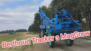 Berthoud Tracker ECT 3200 з системою MagGrow Трактор New Holland та обприскувач на колії 15 [upl. by Aisenet315]