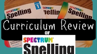 Spectrum Spelling Workbooks  Homeschool Curriculum Review [upl. by Haida]