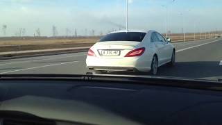 Mercedes CLS 63 AMG vs Mercedes CLS 500 W218 ppperformance [upl. by Smitt]