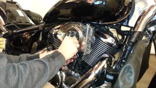 Installing Kuryakyn Hypercharger Vulcan 900 Part 2 of 2 [upl. by Mharg]