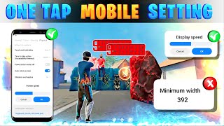 One tap mobile setting 🔥  Free fire headshot setting in tamil  One tap sensitivity setting [upl. by Hars]