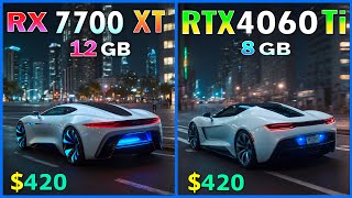 RX 7700 XT vs RTX 4060 Ti  Test in 15 games at 1440P max settings [upl. by Ahseen]